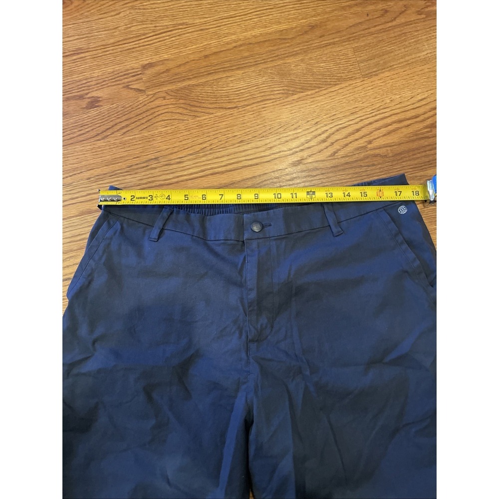 Adidas Mens Golf Shorts Lyocell Blend Navy Blue Size 38 Stretchy Waist - Picture 7 of 8